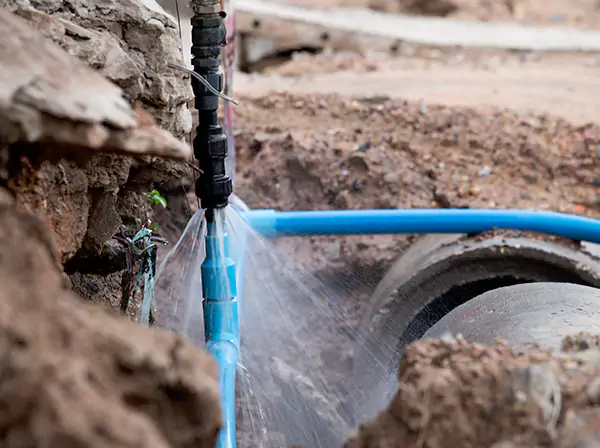 Burst Pipe Cleanup in Bowdon Junction